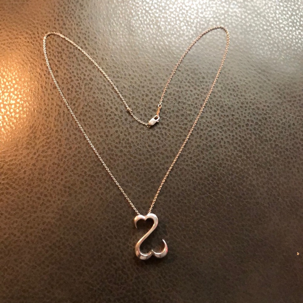 Open heart necklace.